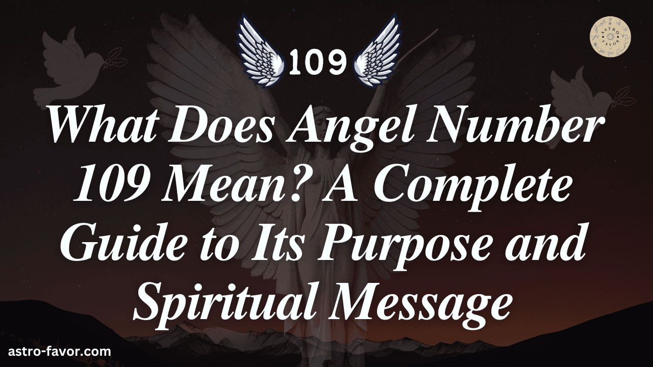 angel number 109